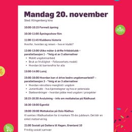Landskonferansen 2023 - program mandag 20. november